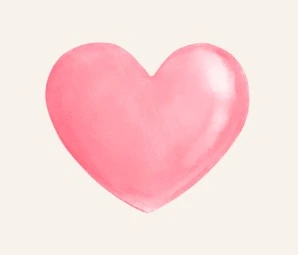 Heart icon symbolizing sensitivity and a creation made with heart to touch yours.