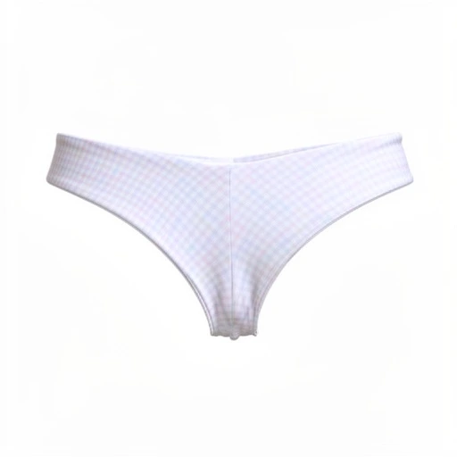 Suki low-rise cheeky bikini bottom in Unicorn Mirage colorway, featured in a ghost image to highlight its flattering cut, minimal coverage, and dreamy pastel tones for a modern, stylish beach look.