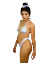 Roxy Thong Bikini Bottom – Unicorn Mirage 