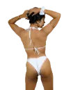 Poppy - Full Coverage Bikini Bottom – White