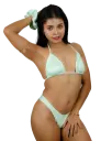 Poppy - braguita bikini alta – Green Mirage