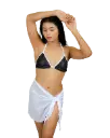 Robe de plage - robe courte portefeuille - Coconut Mesh