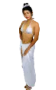 Strandkleid – Langes Wickelkleid – Weiß