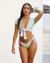 Aya maillot de bain échancré - Green Mirage