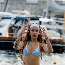 Sunkiss - Triangle bikini top -Ocean Mirage