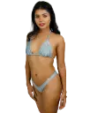 Haut de bikini Naia Triangle – Gris clair