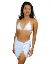 Naia Triangle Bikini Top – White