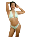 Aalyia Bikini push-up – Green Mirage